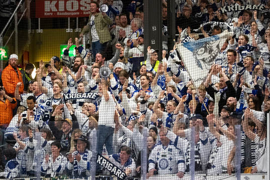 Leksands supporter jublar