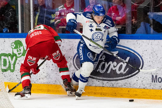Moras Tomas Skogs och Leksands Anton Karlsson