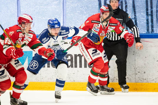 Leksands David Rundqvist och Moras Mathias Bromé