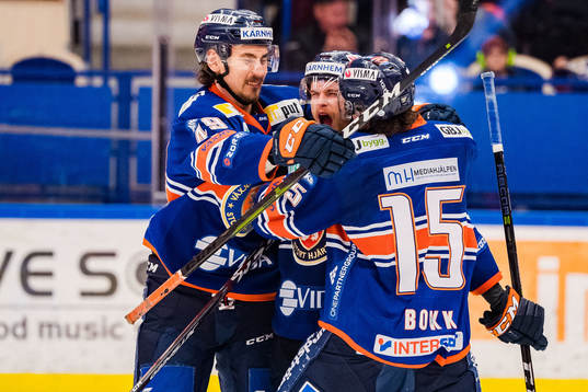Växjös David Bernhardt, Filip Cederqvist och Dominik Bokk