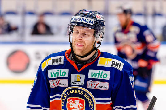 Växjös Kris Versteeg deppar
