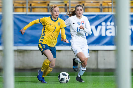 Sveriges Tilde Johansson och Slovakiens Tereza Mrockova