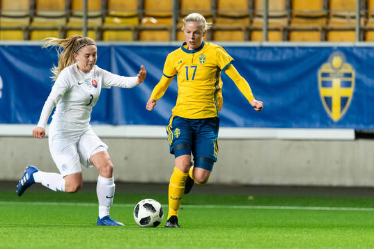Sveriges Moa Karlsson och Slovakiens Viktoria Mattova