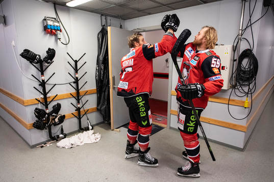 Malmö Redhawks Frederik Storm och Anton Mylläri