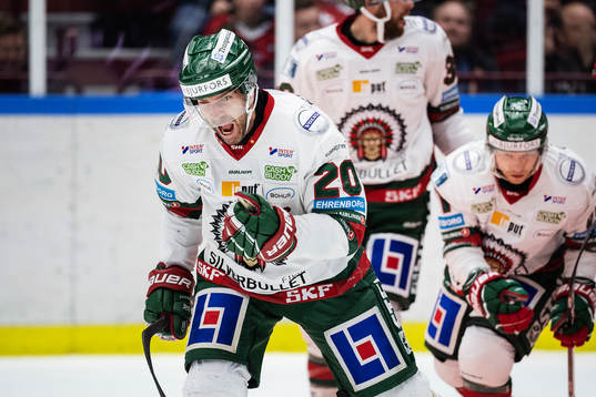 Frölundas Joel Lundqvist jublar