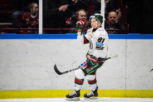 Frölundas Ryan Lasch jublar