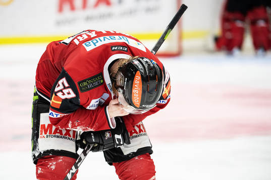 Malmö Redhawks Anton Mylläri har ont