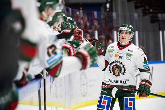 Frölundas Jacob Peterson jublar