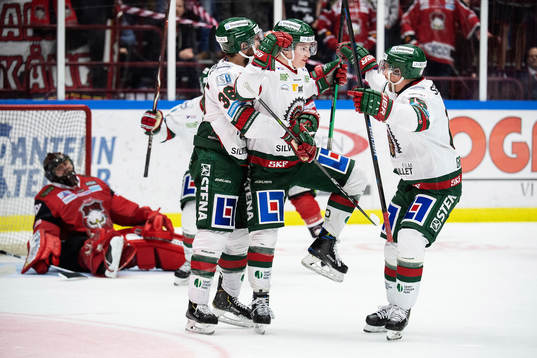 Frölundas Jacob Peterson jublar