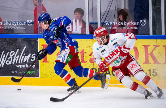 Oskarshamns Lukas Pilö och Timrås Johan Persson