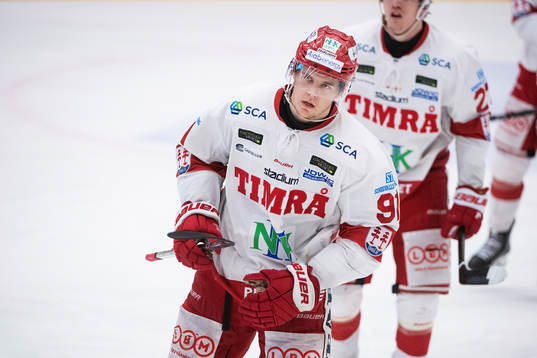 Timrås Filip Hållander jublar