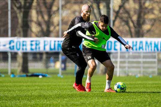 Malmö FFs Jo Inge Berget och Samuel Adrian