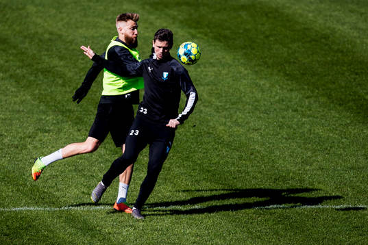 Malmö FFs Rasmus Bengtsson och Marcus Antonsson