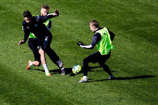 Malmö FFs Rasmus Bengtsson, Marcus Antonsson och Oscar