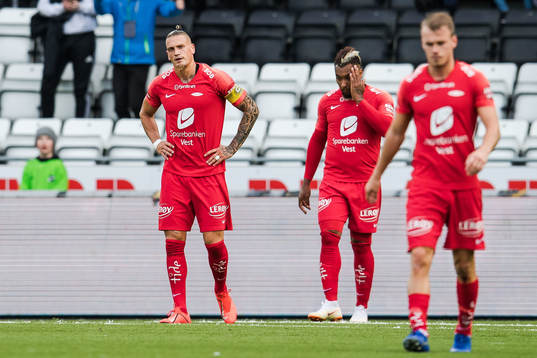 Vito Wormgoor of Brann looks dejected
