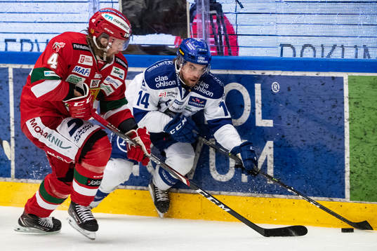 Moras Viktor Amnér och Leksands Oskar Lang
