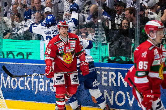 Leksands Anton Karlsson jublar