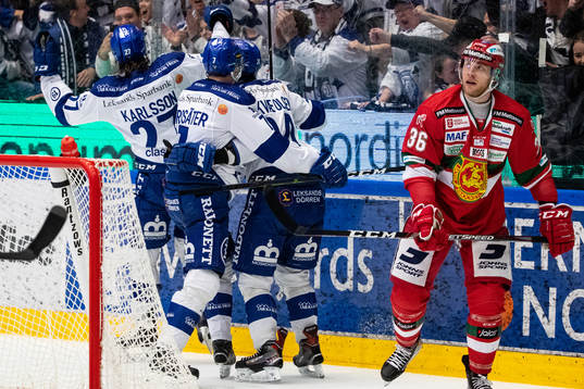 Leksands Anton Karlsson jublar