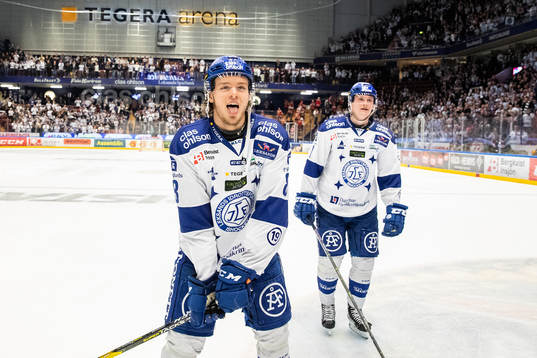 Leksands Filip Johansson jublar