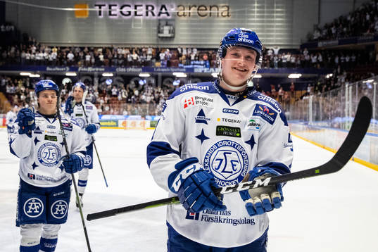 Leksands Lucas Nordsäter  jublar
