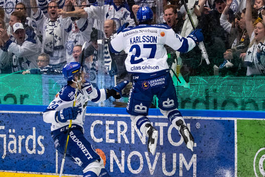 Leksands Anton Karlsson jublar