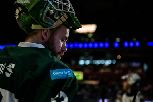 Färjestads målvakt Markus Svensson
