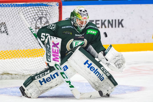 Färjestads målvakt Markus Svensson