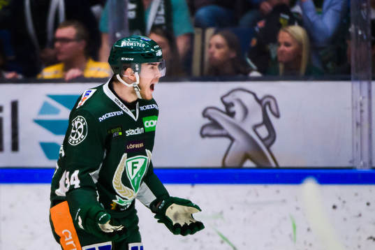 Färjestads Michael Lindqvist reagerar