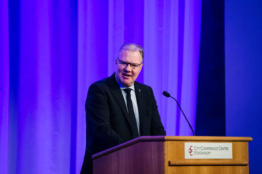 Förbundsordförande Karl-Erik Nilsson
