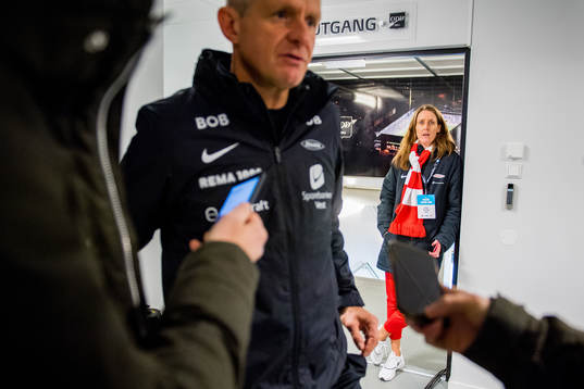 Lars Arne Nilsen, head coach, and Vibeke Johannesen, CEO of