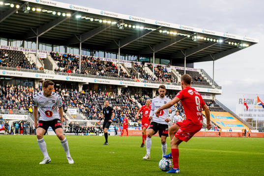 Espen Ruud of Odd, Elbasan Rashani of Odd and Petter Dahle