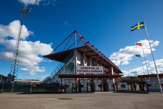 Generell vy utanför Södertälje Fotbollsarena