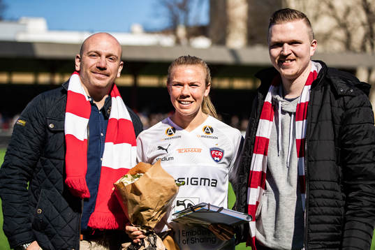 Rosengårds Jessica Samuelsson uppmärksammas av Arsenal