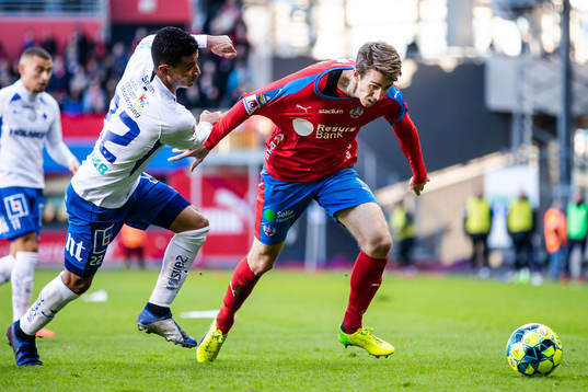 IFK Norrköpings Ian Smith och Helsingborgs Adam Eriksson