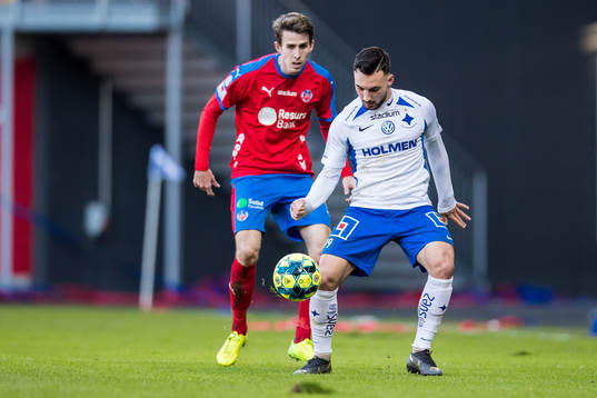Helsingborgs Adam Eriksson och IFK Norrköpings Sead