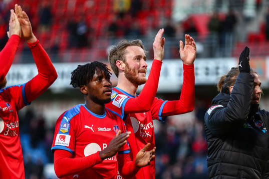 Helsingborgs Rasmus Jönsson jublar