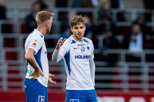 IFK Norrköpings Kasper Larsen och Christoffer Nyman deppar