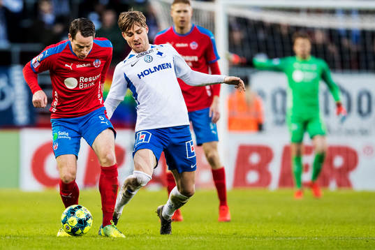 Helsingborgs Johan Persson och IFK Norrköpings Christoffer
