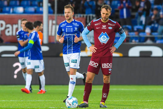 Magnus Eikrem of Molde looks dejected