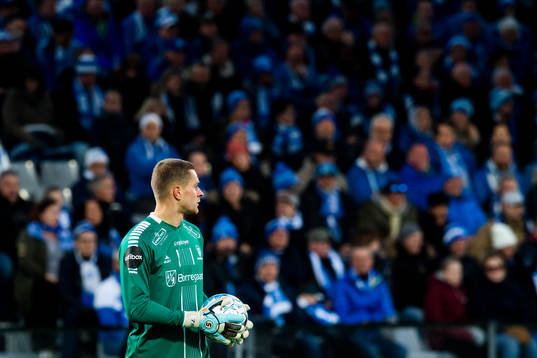 Goalkeeper Aleksandr Vasyutin of Sarpsborg 08during the