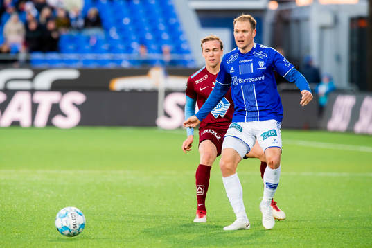 Martin Skjelbreid Ellingsen of Molde and Matti Lund Nielsen