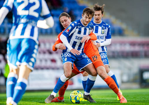 IFK Göteborgs Benjamin Nygren och AFC Eskilstunas Felix