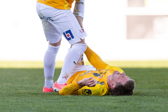 Falkenbergs Karl Söderström har kramp