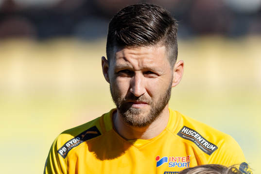Falkenbergs Tibor Brink Joza före fotbollsmatchen i