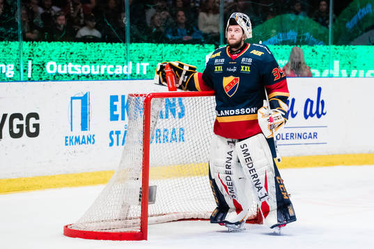 Djurgårdens målvakt Adam Reideborn deppar