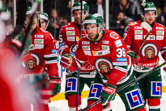 Frölundas Brandon Gormley jublar
