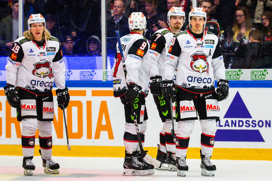 Malmö Redhawks spelare deppar