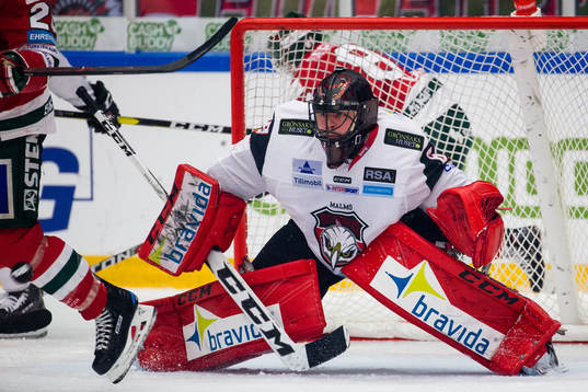 Malmö Redhawks målvakt Oscar Alsenfelt