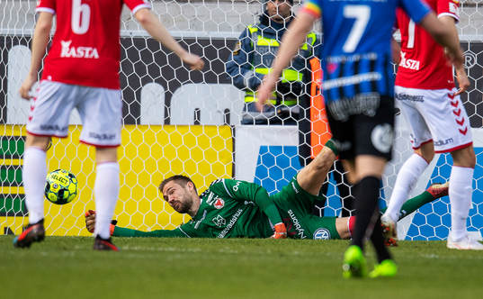 Kalmars målvakt Lucas Hägg-Johansson