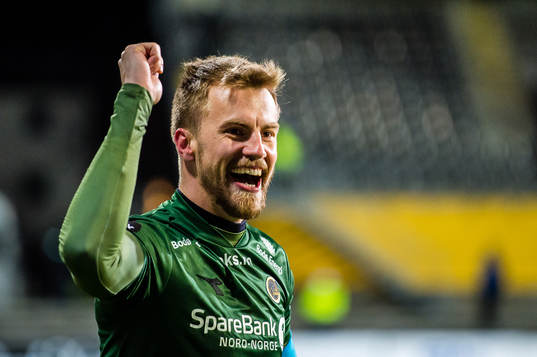 Ricardo Henrique Schuck Friedrich of Bodø/Glimt celebrates